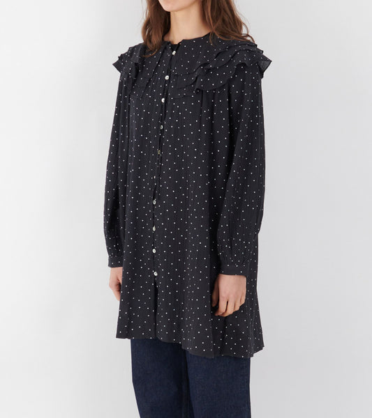 Lilou Dress Black/White Dot