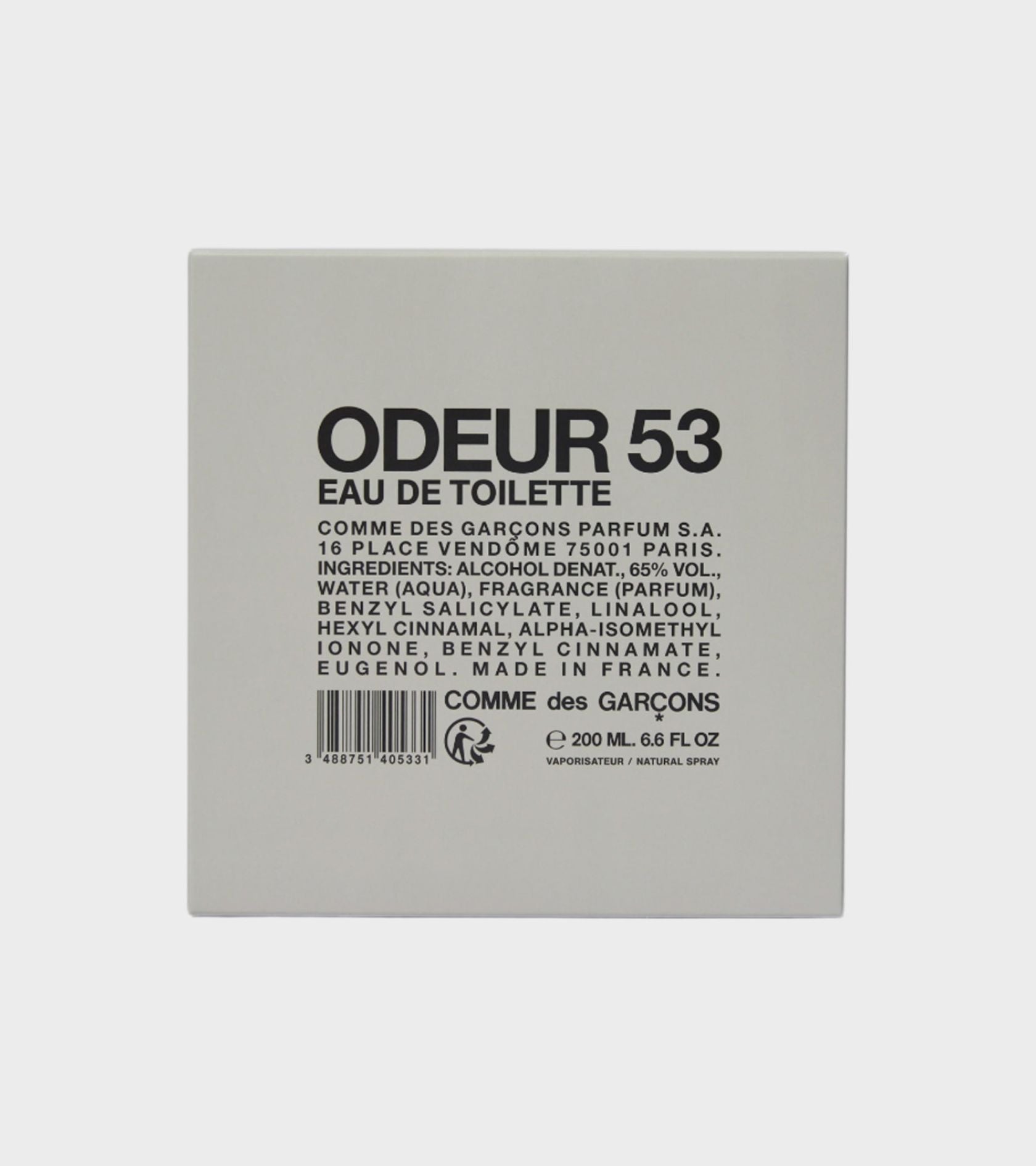 COMME des GARÇONS ODEUR 53 200ml Odeur 53 Perfume 200 ml – Dr. Adams