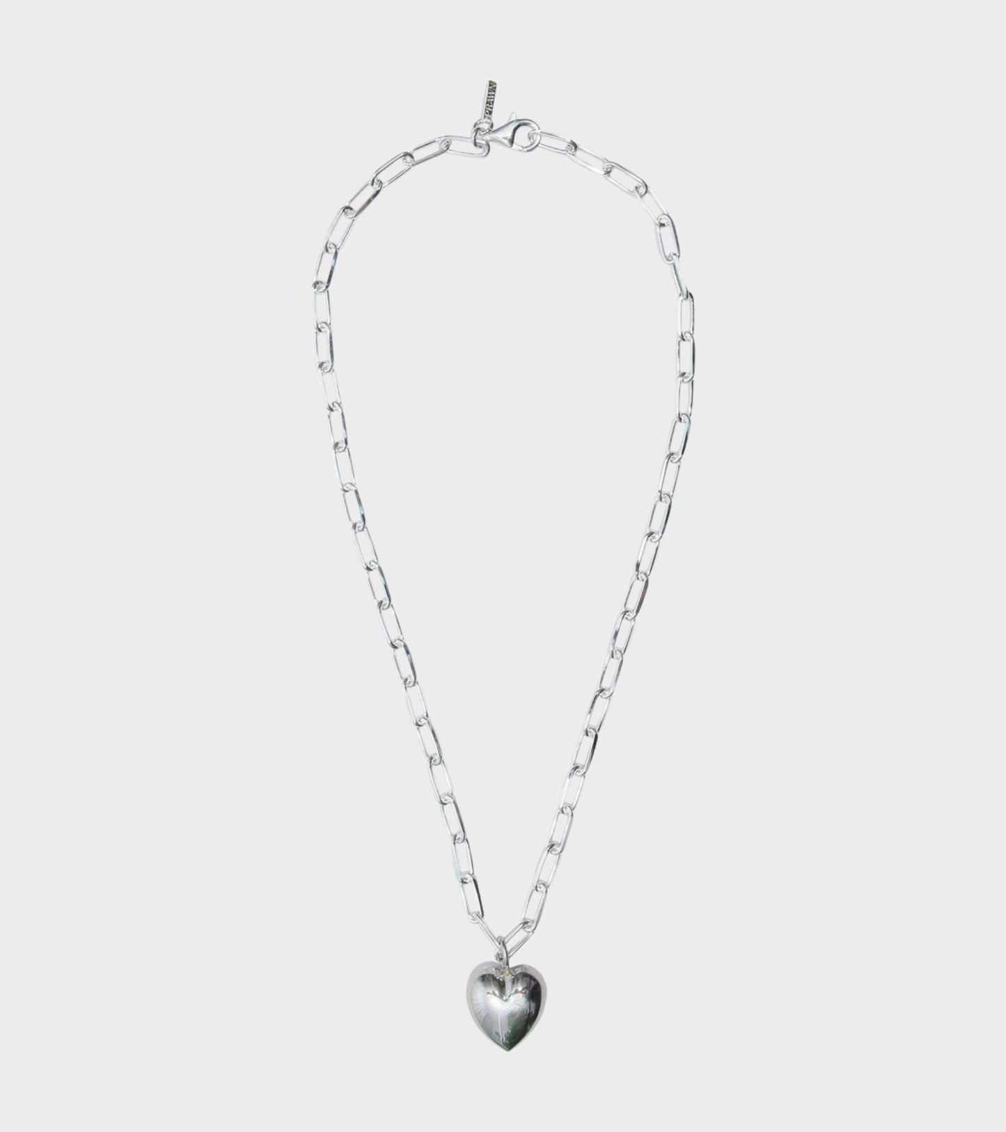 Heart Necklace Silver