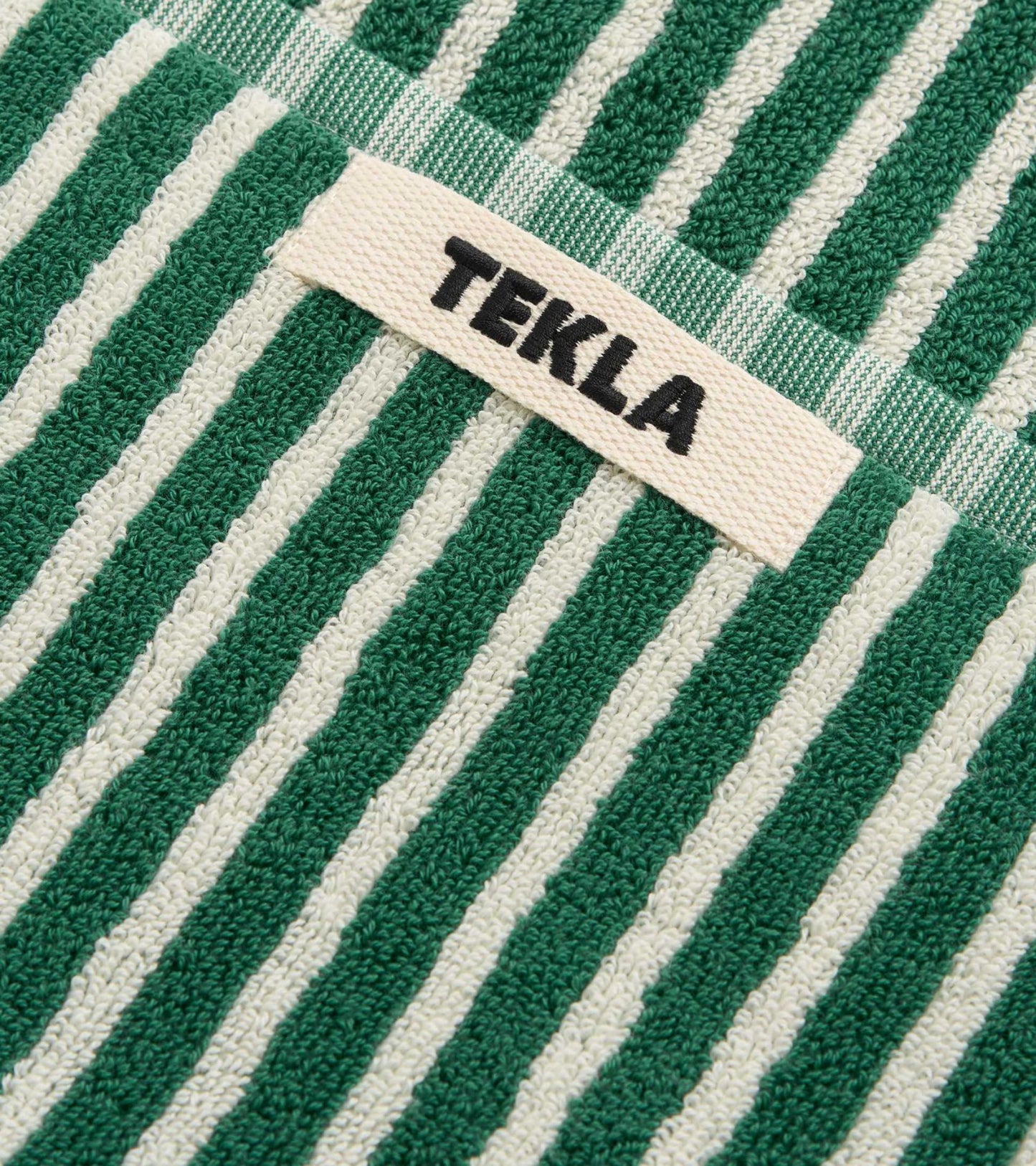 Hand Towel 50x90 Teal Green Stripes