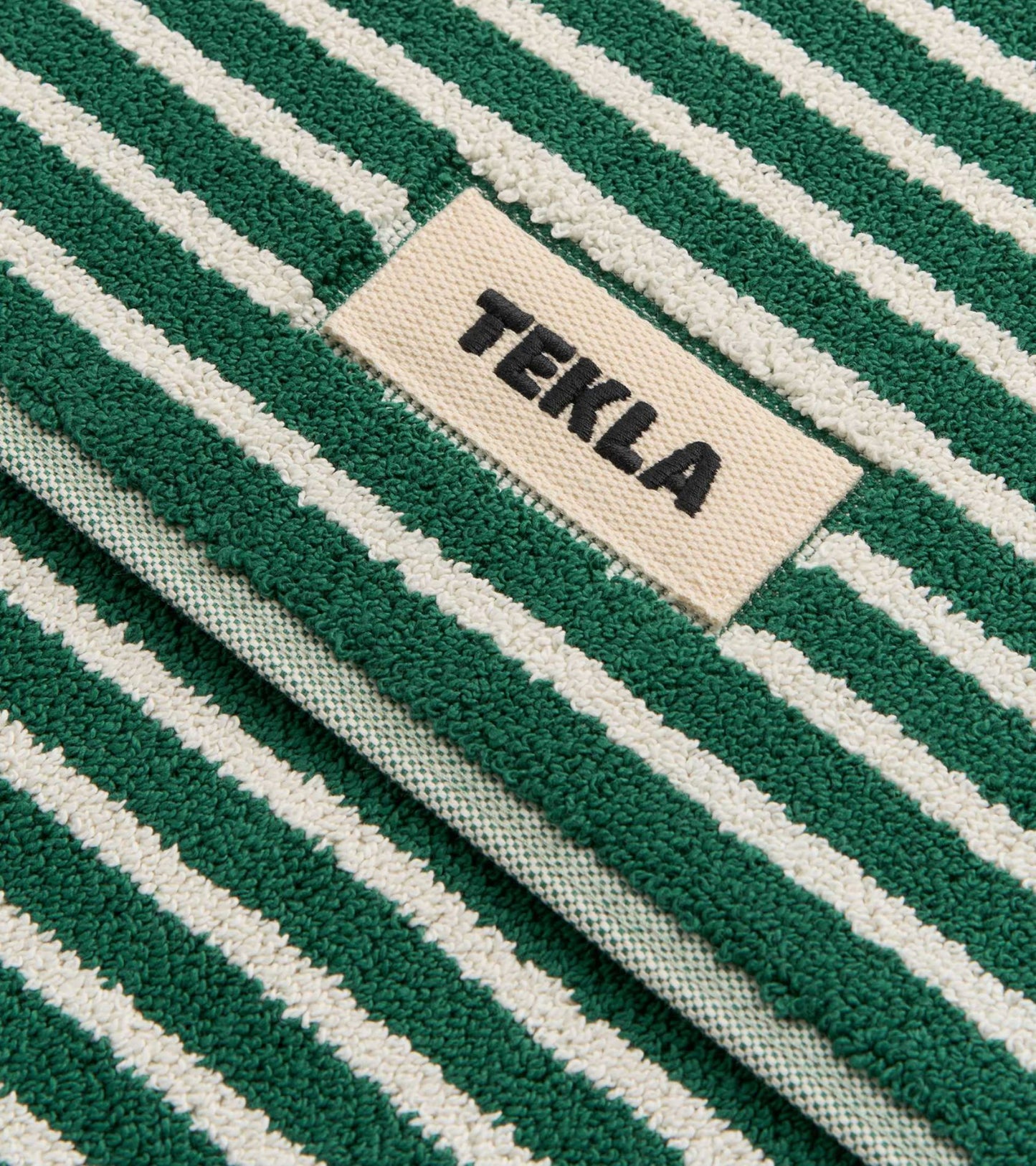 Bath Mat 50x70 Teal Green Stripes