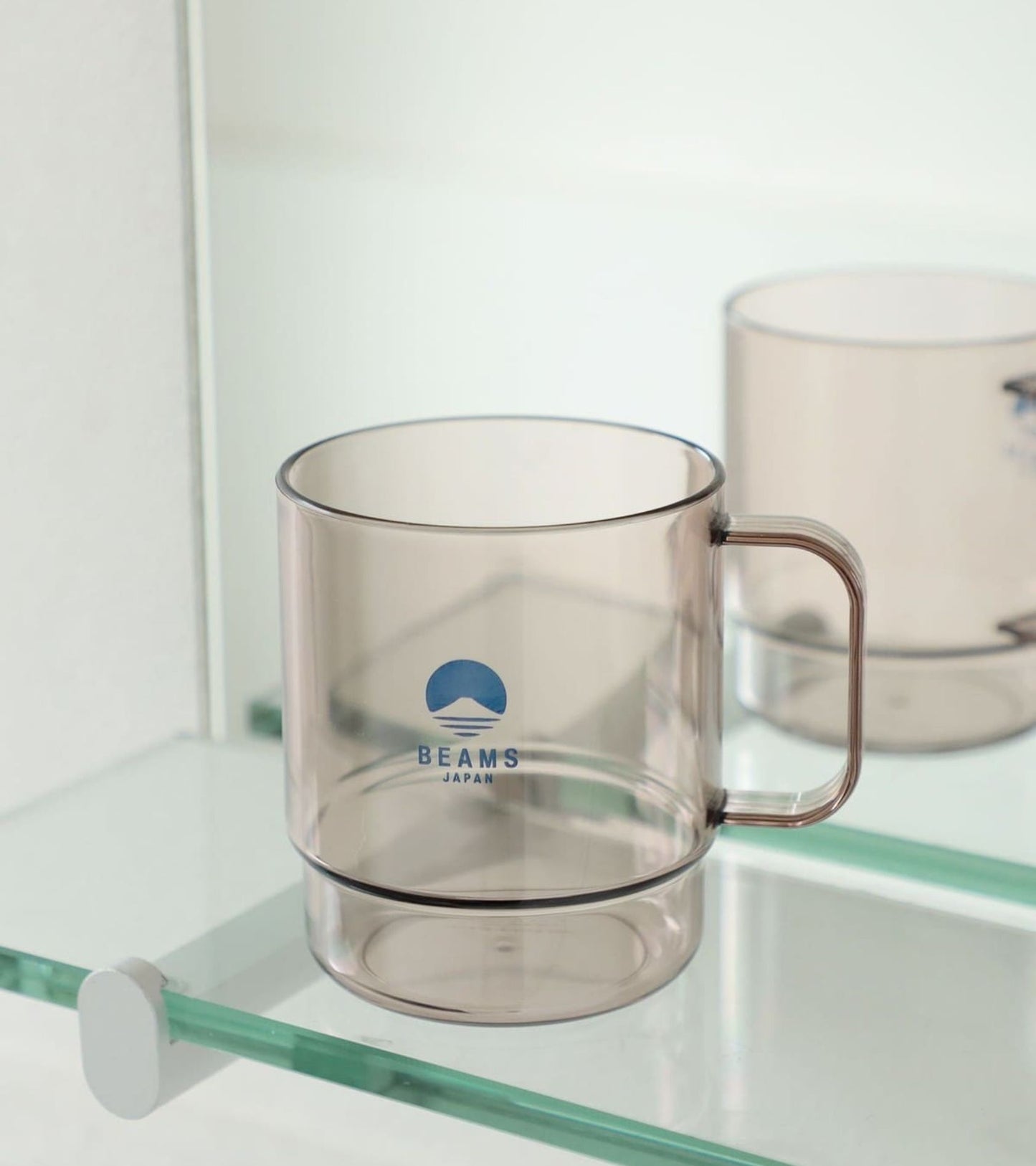 Stacking Mug Clear Brown/Navy