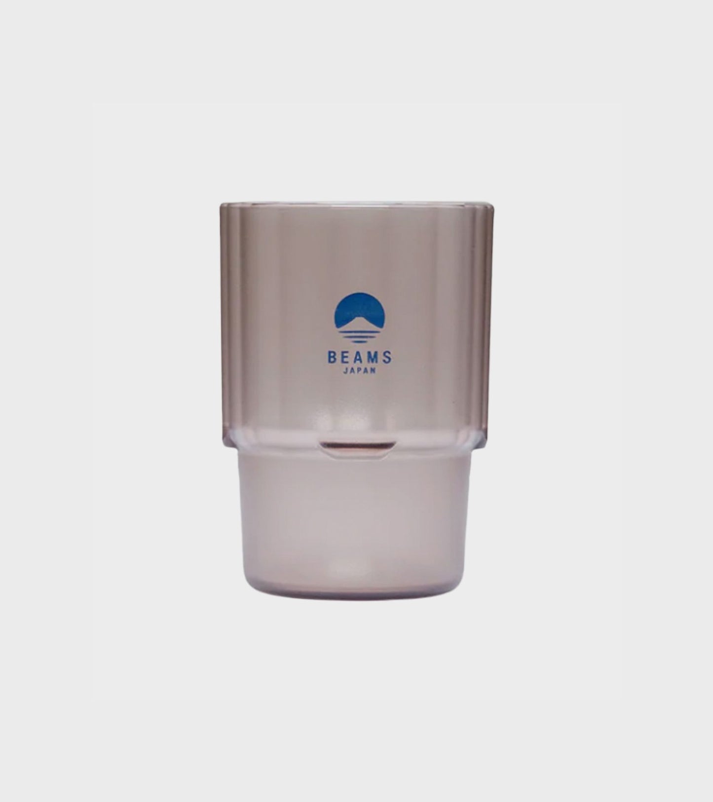 Stacking Cup Clear Brown/Navy
