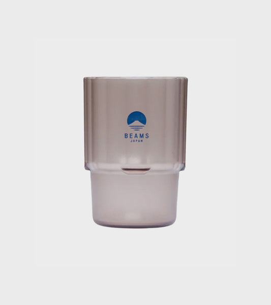 Stacking Cup Clear Brown/Navy