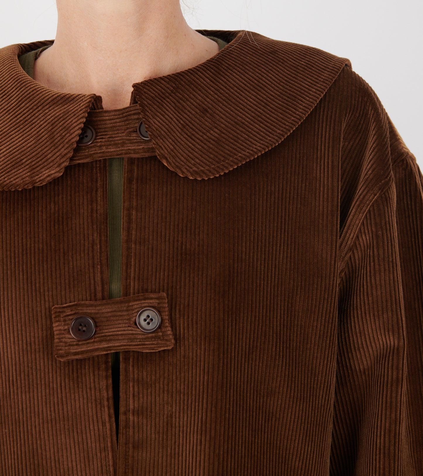 Cotton 8 Wale Cord Ellie Jacket Tan