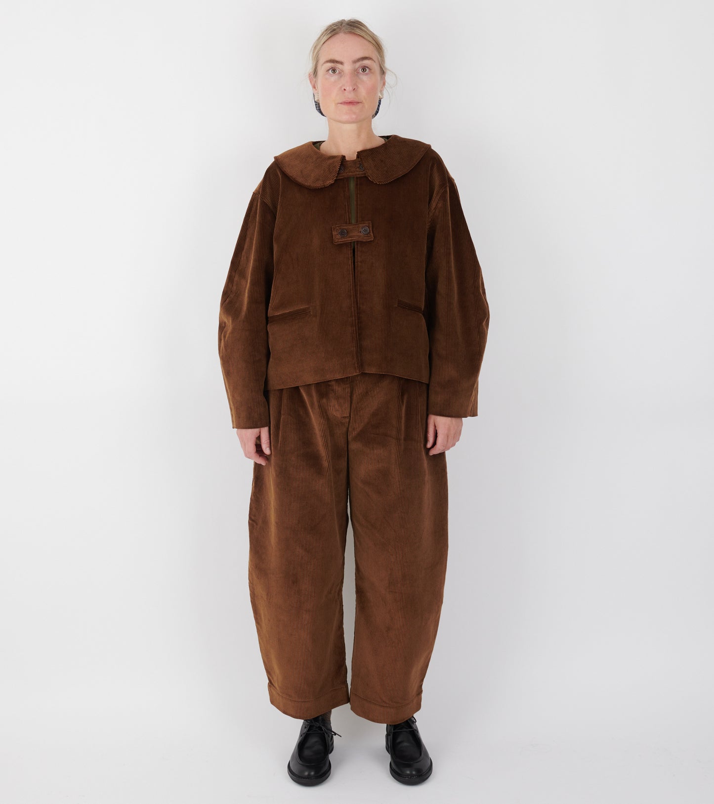 Cotton 8 Wale Cord Robyn Trouser Tan
