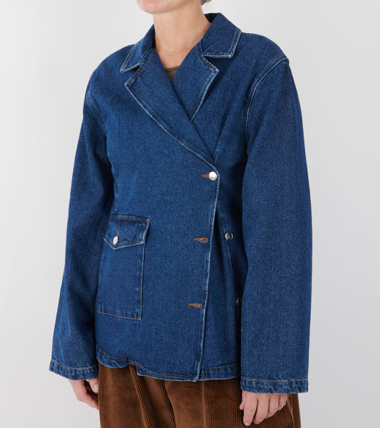 Victoria Denim Blazer Medium Blue