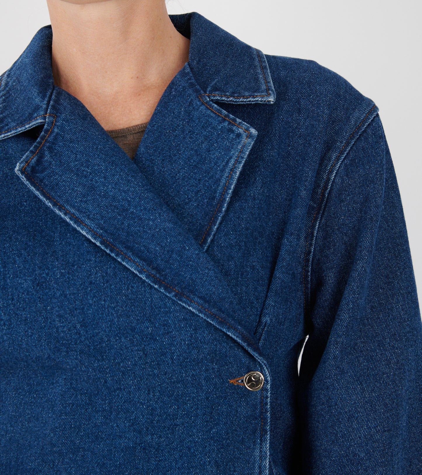 Victoria Denim Blazer Medium Blue
