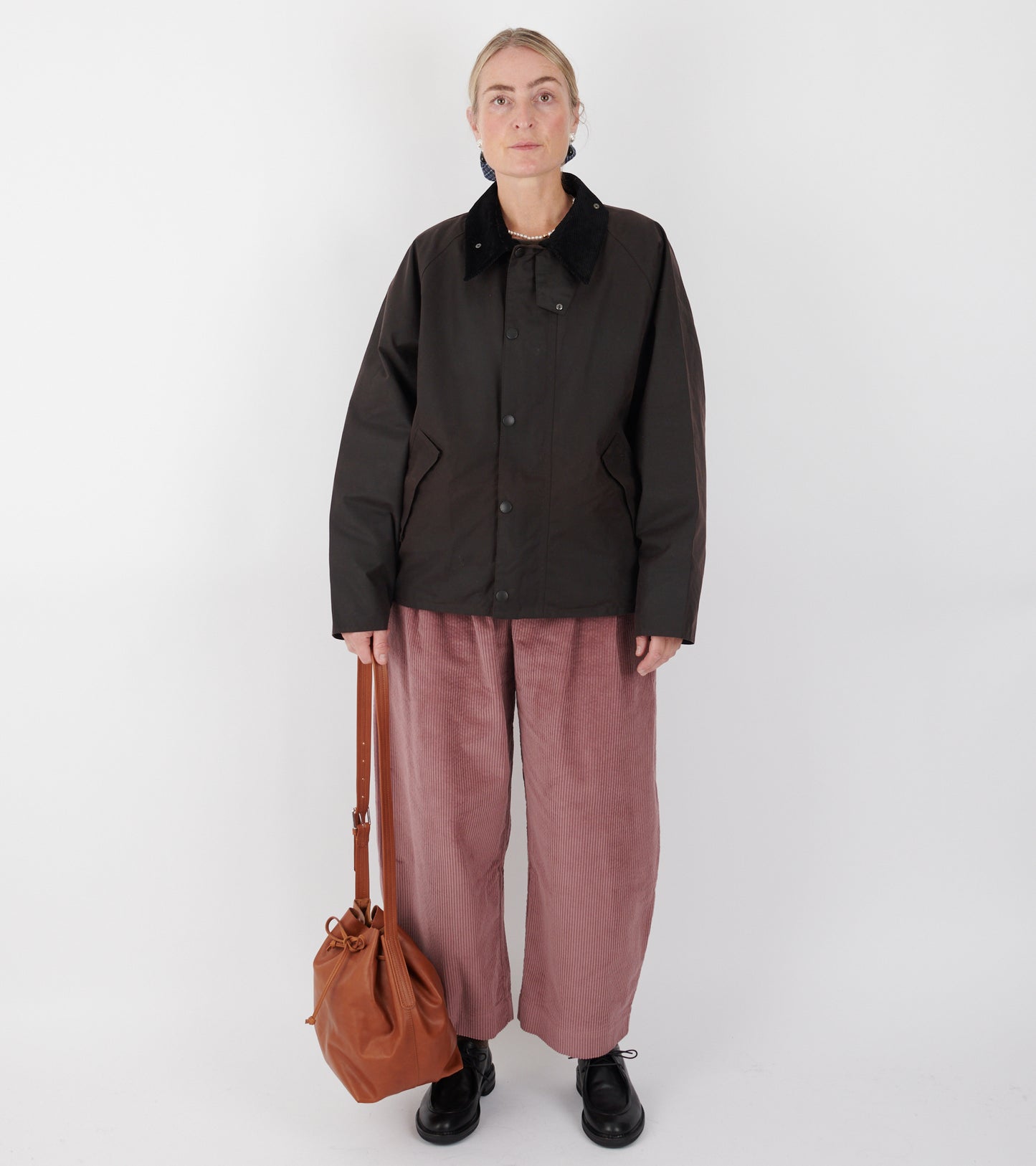 Barbour OS Transport Wax Jacket Brown