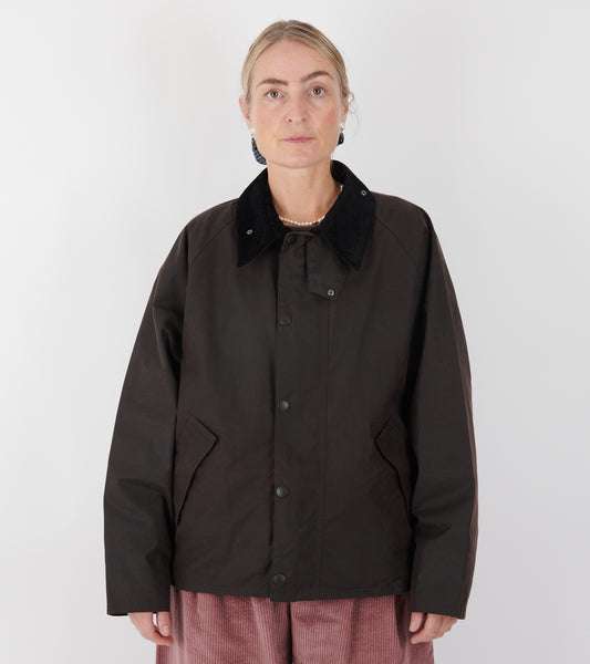 Barbour OS Transport Wax Jacket Brown