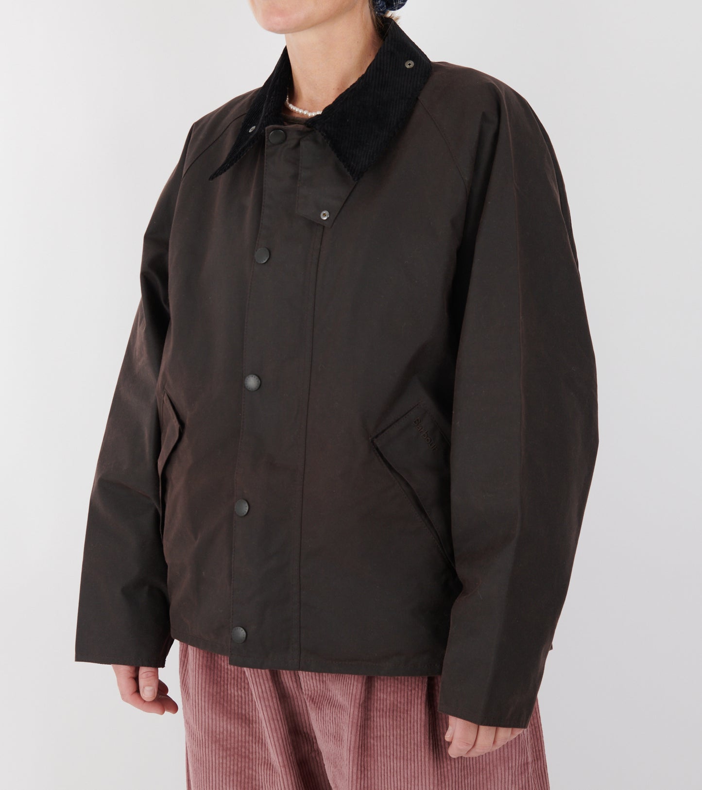 Barbour OS Transport Wax Jacket Brown