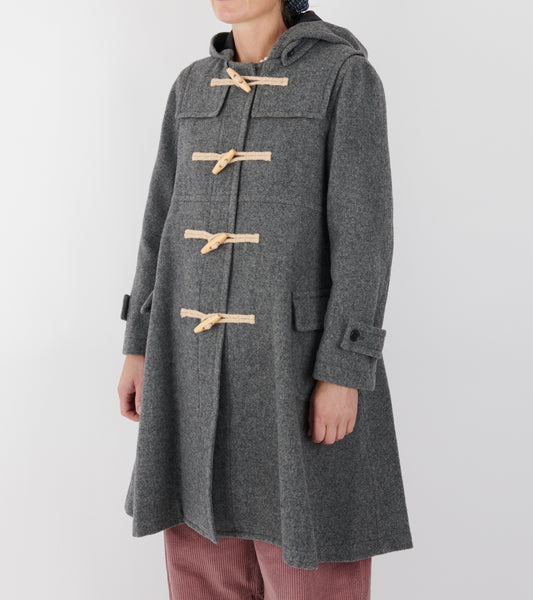Hooded Wool Coat Grey