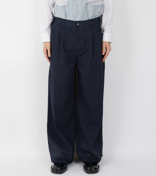 Wide Leg Trousers Navy