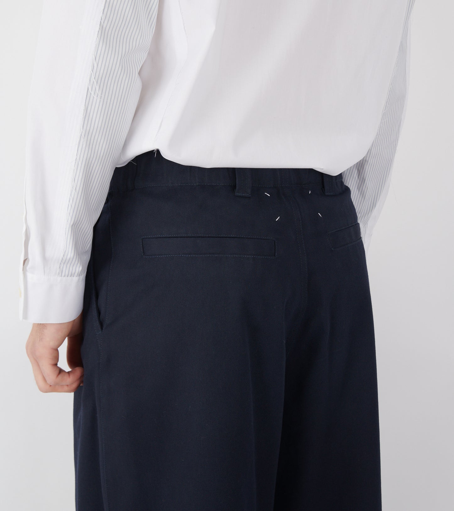 Wide Leg Trousers Navy