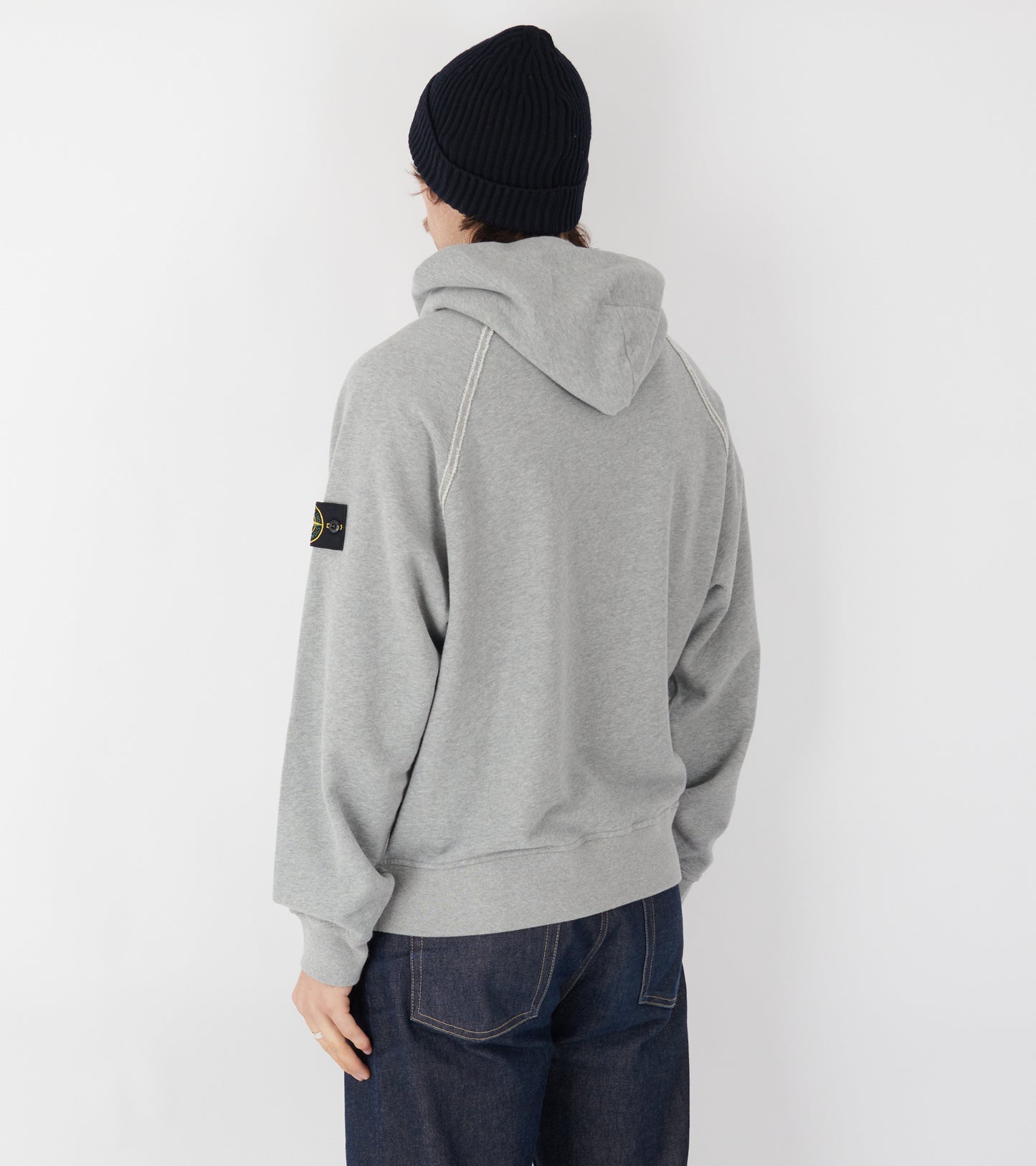 External Seams Hoodie Light Grey