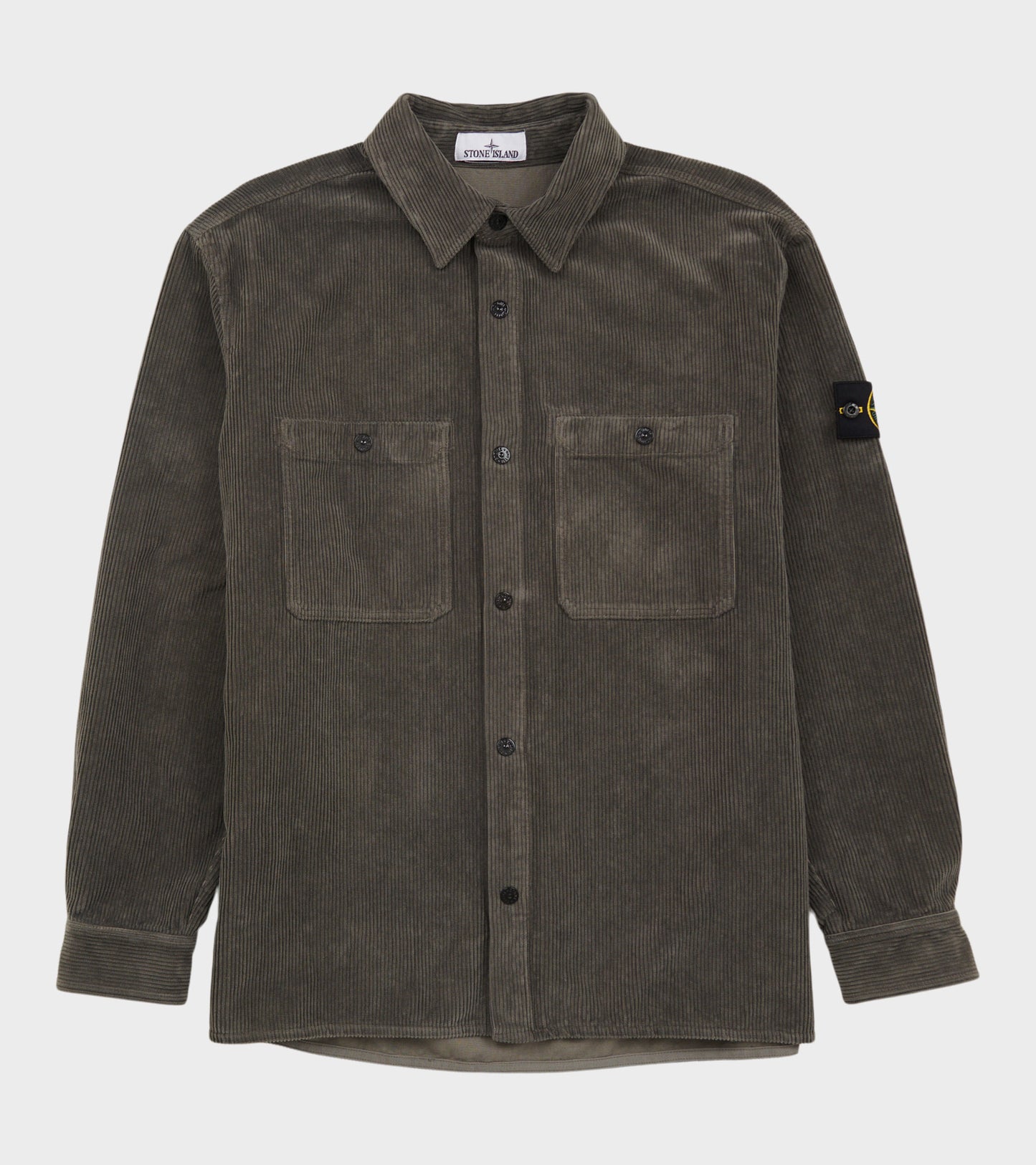 Cotton Corduroy Overshirt Dark Grey