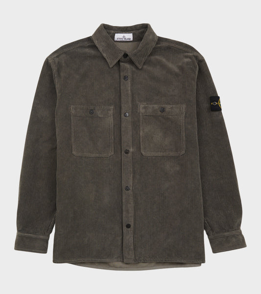 Cotton Corduroy Overshirt Dark Grey