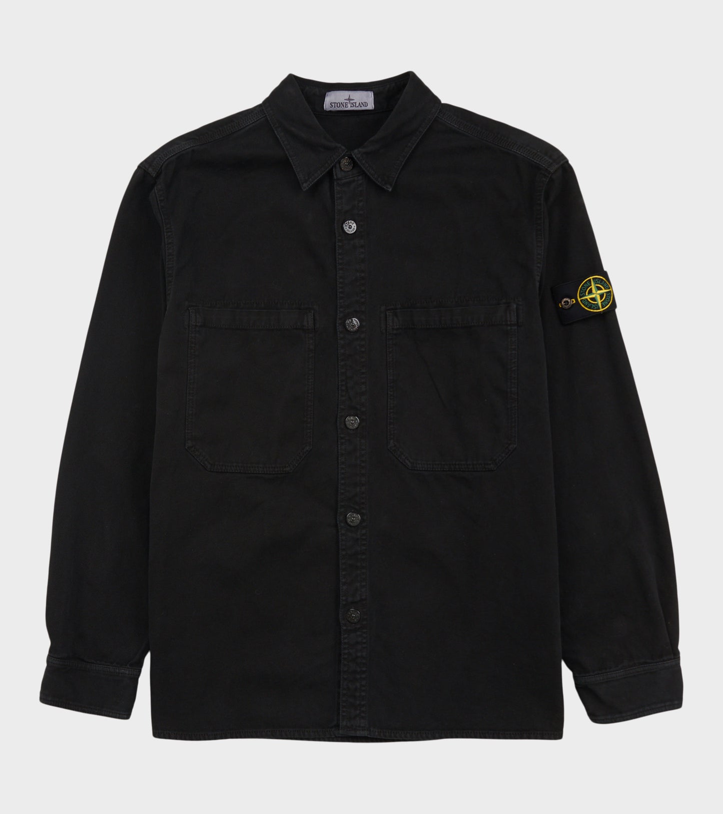 Cotton Canvas Overshirt Black