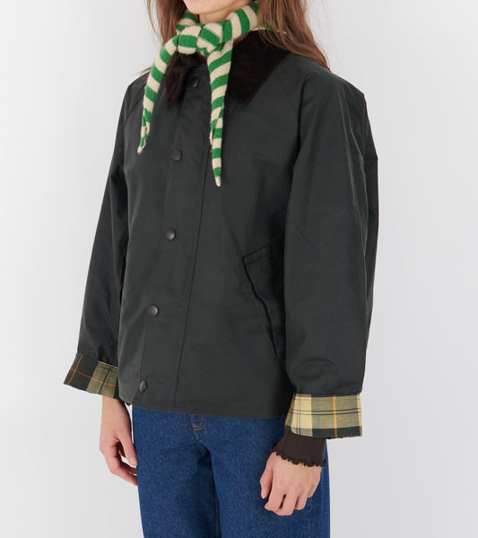 Barbour Modified Transport Wax Jacket Sage