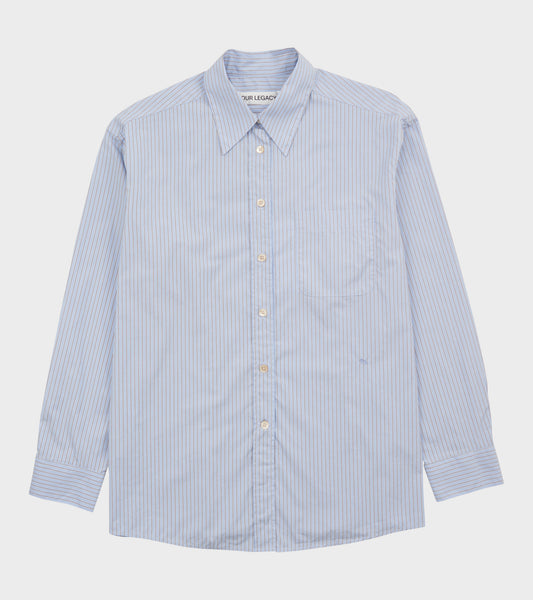 W Precious Shirt Typewriter Stripe Poplin