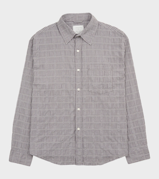 Executive Shirt Grey Textured Check