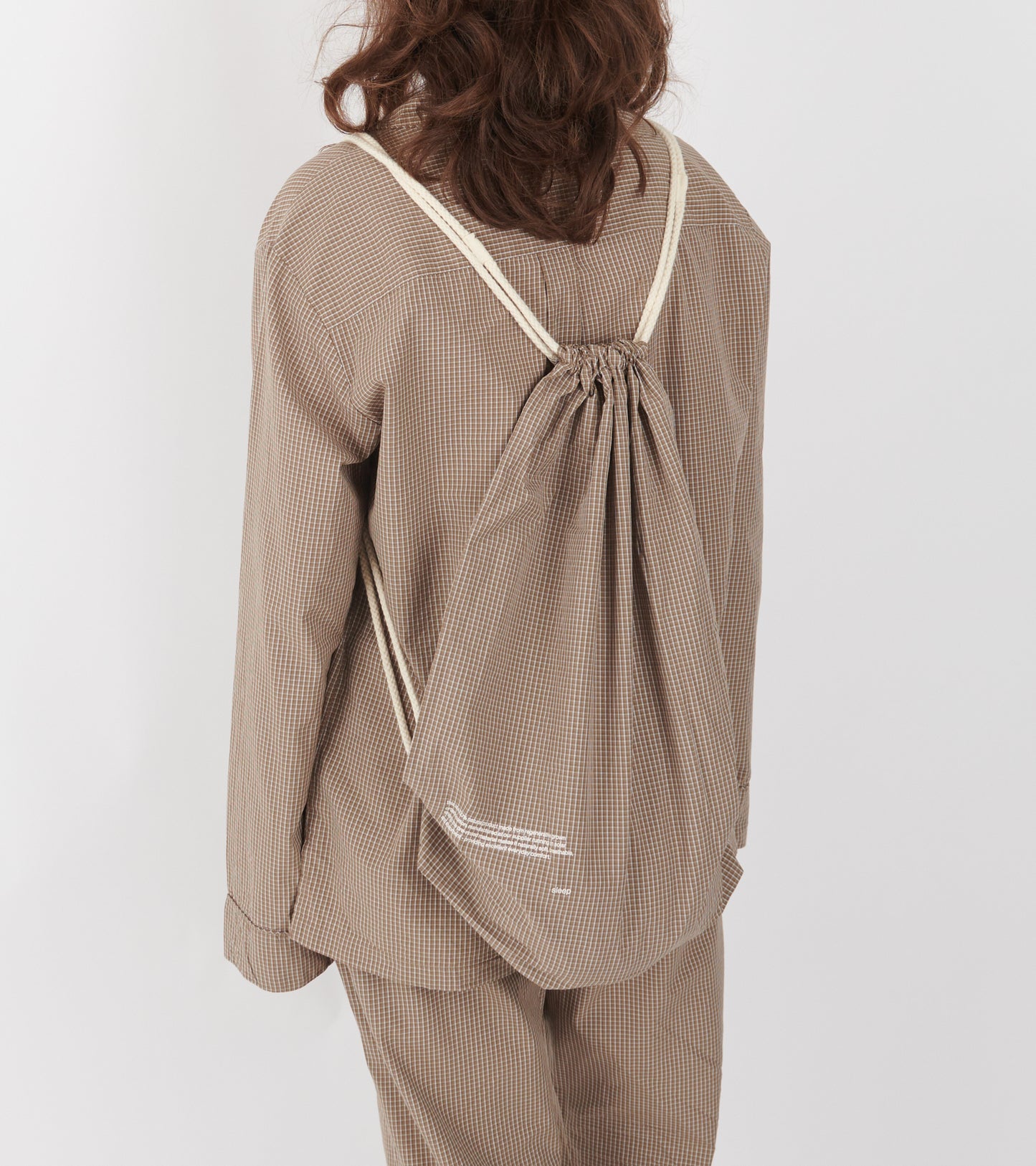 Classic Pyjamas Check Mix Fossil