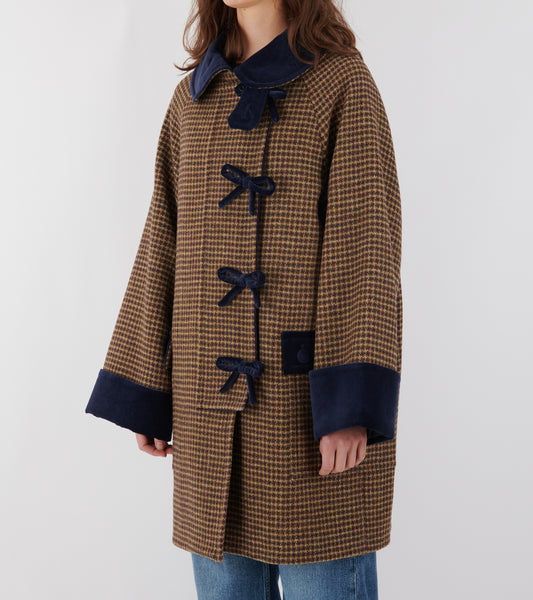 Thea Coat Harris Tweed Purple