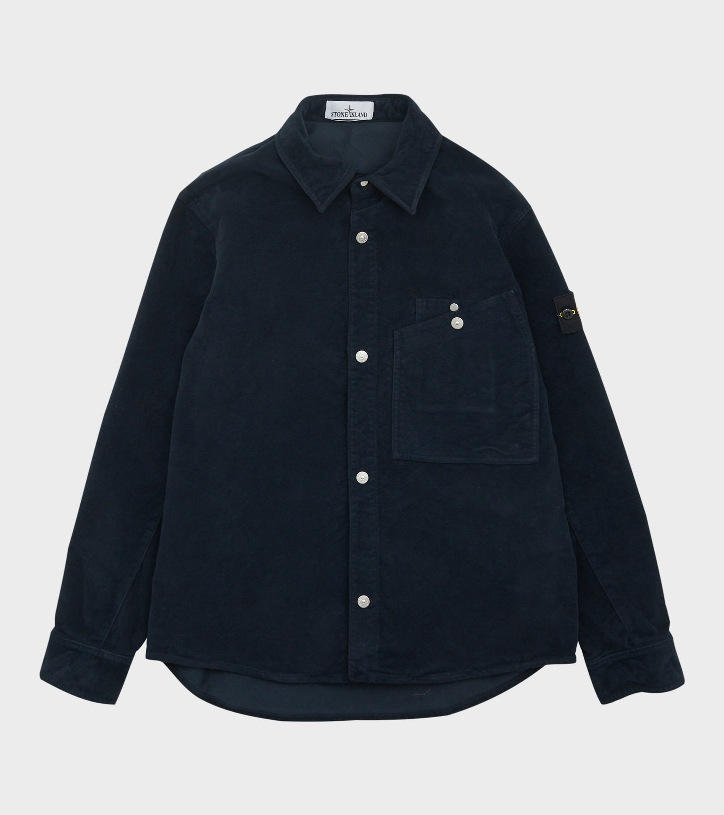 Heavy Soft Cotton Overshirt Dark Navy