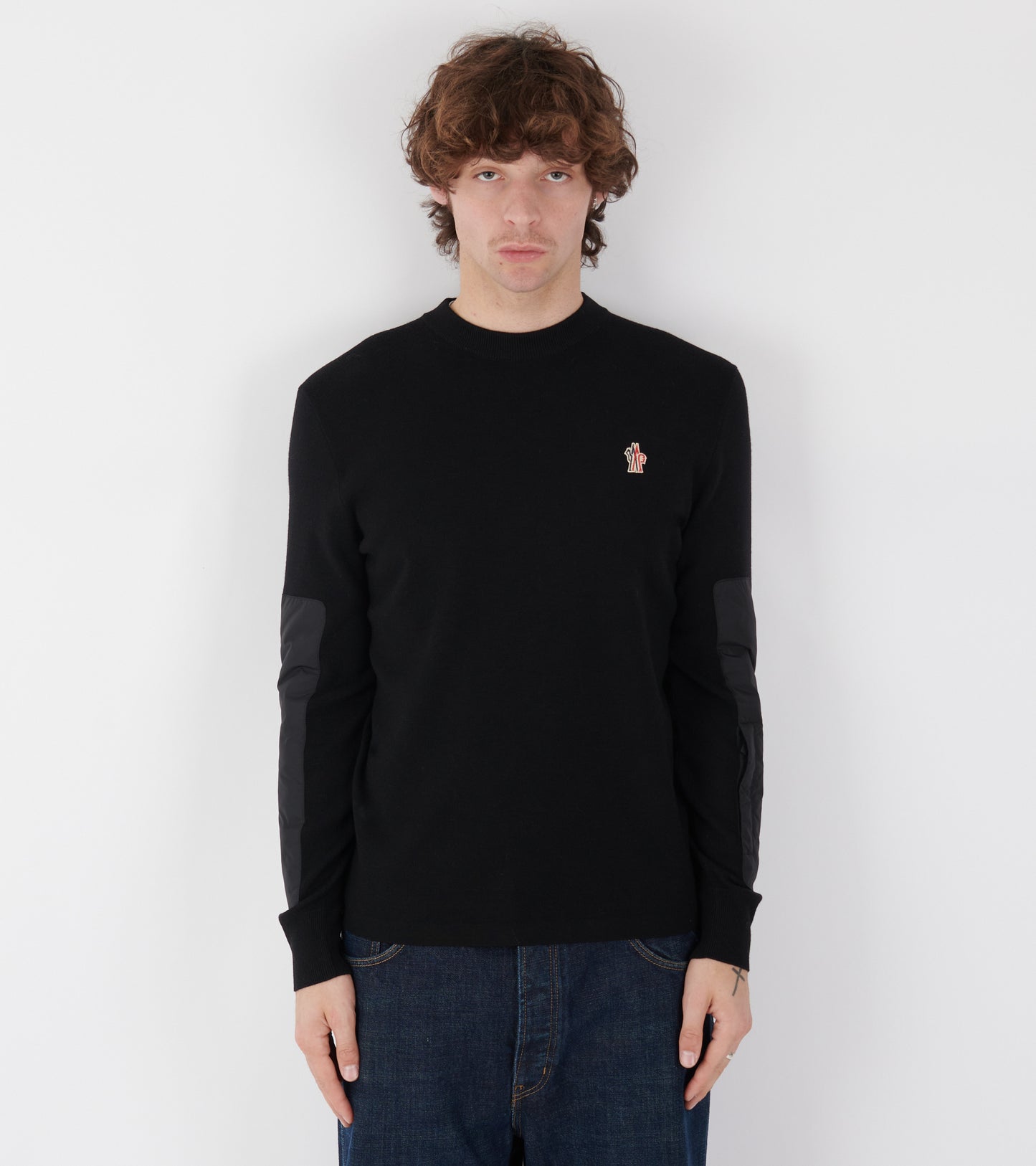 Wool & Nylon Pullover Black