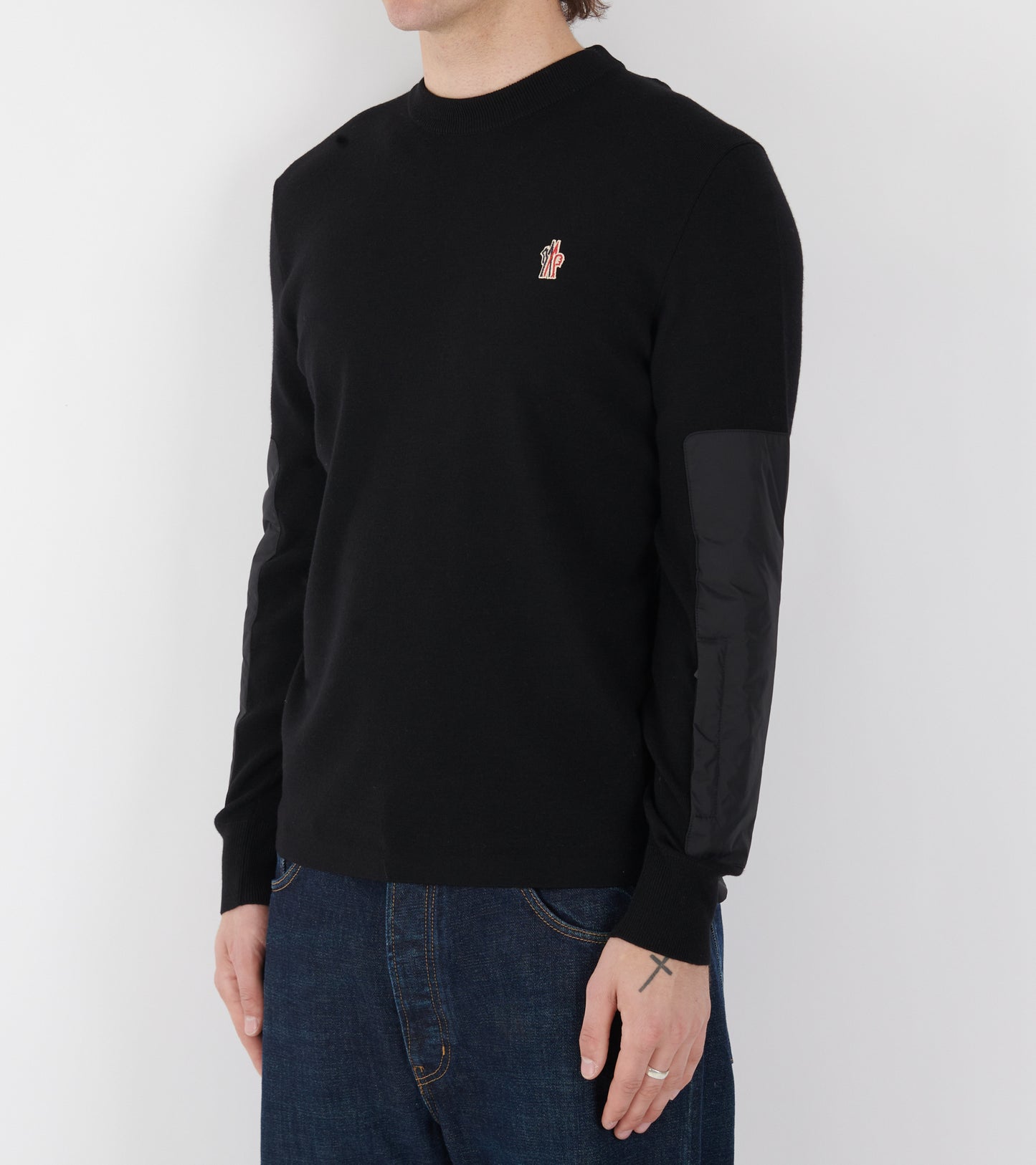 Wool & Nylon Pullover Black
