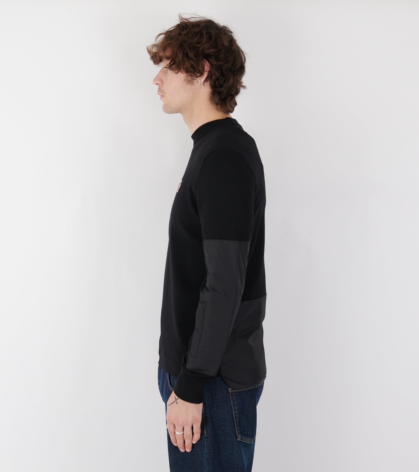 Wool & Nylon Pullover Black