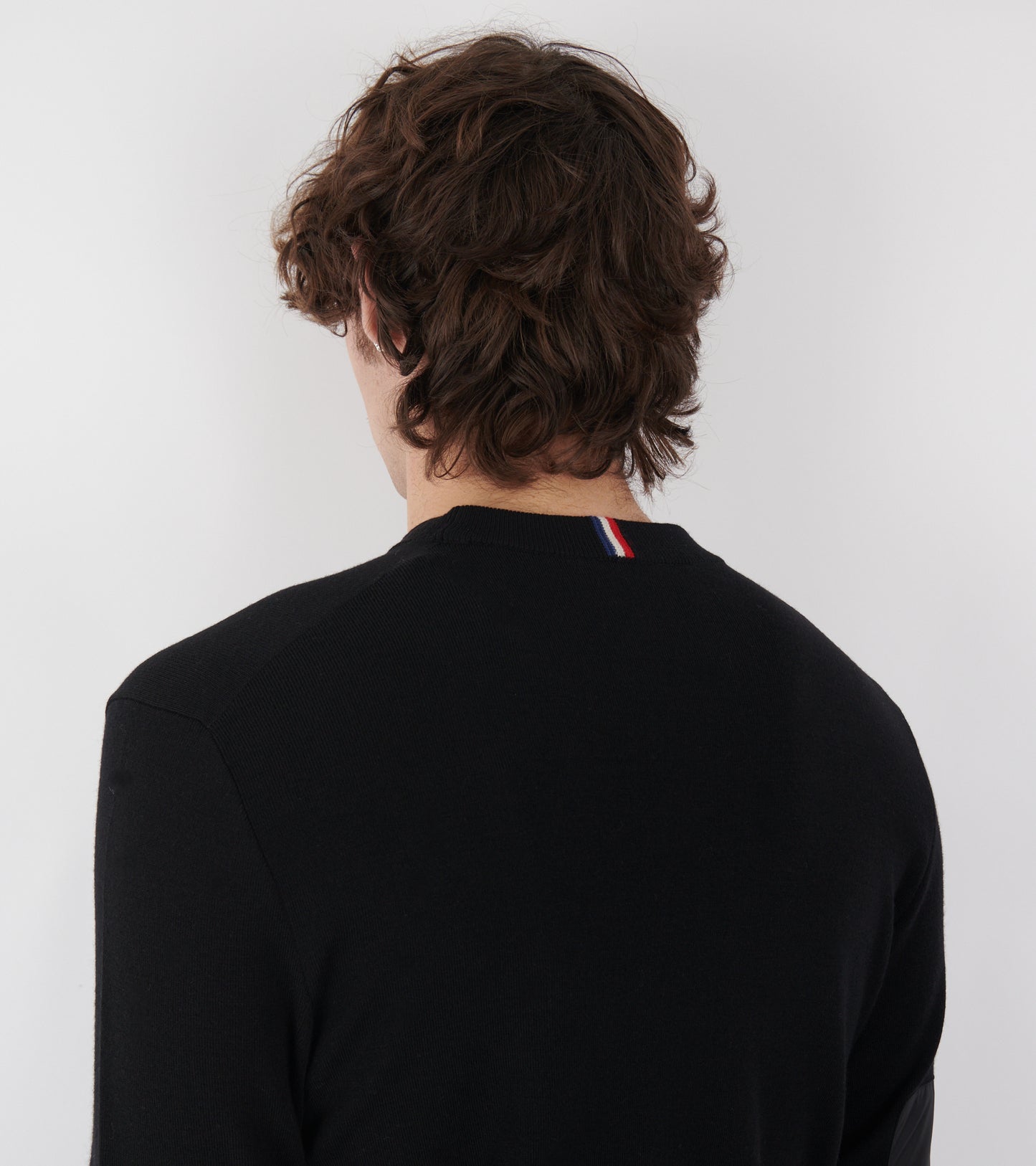 Wool & Nylon Pullover Black