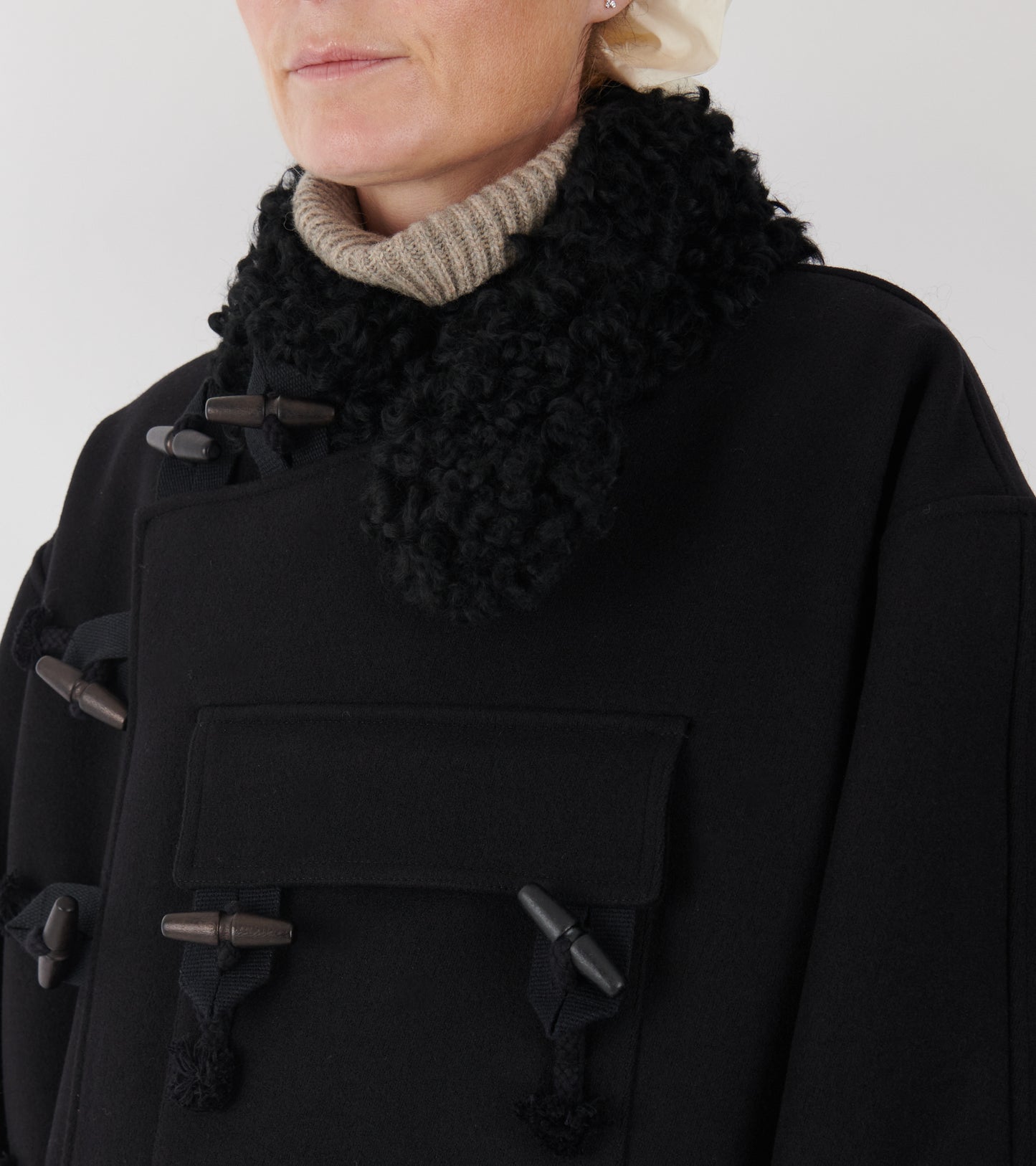 Hainsworth Wool Officer Jacket Black