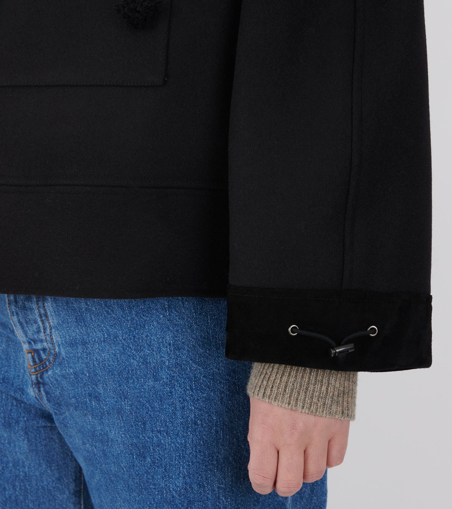 Hainsworth Wool Officer Jacket Black