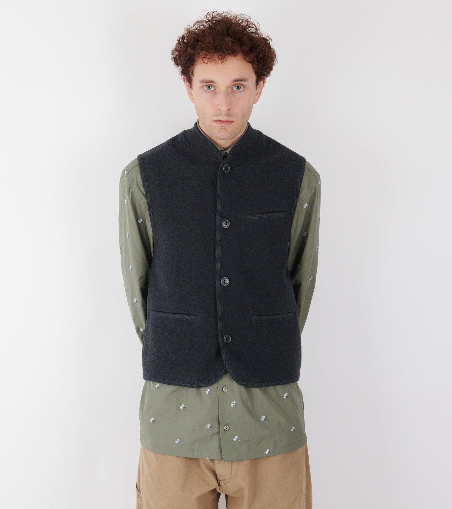 Walker Felted Vest Plombe