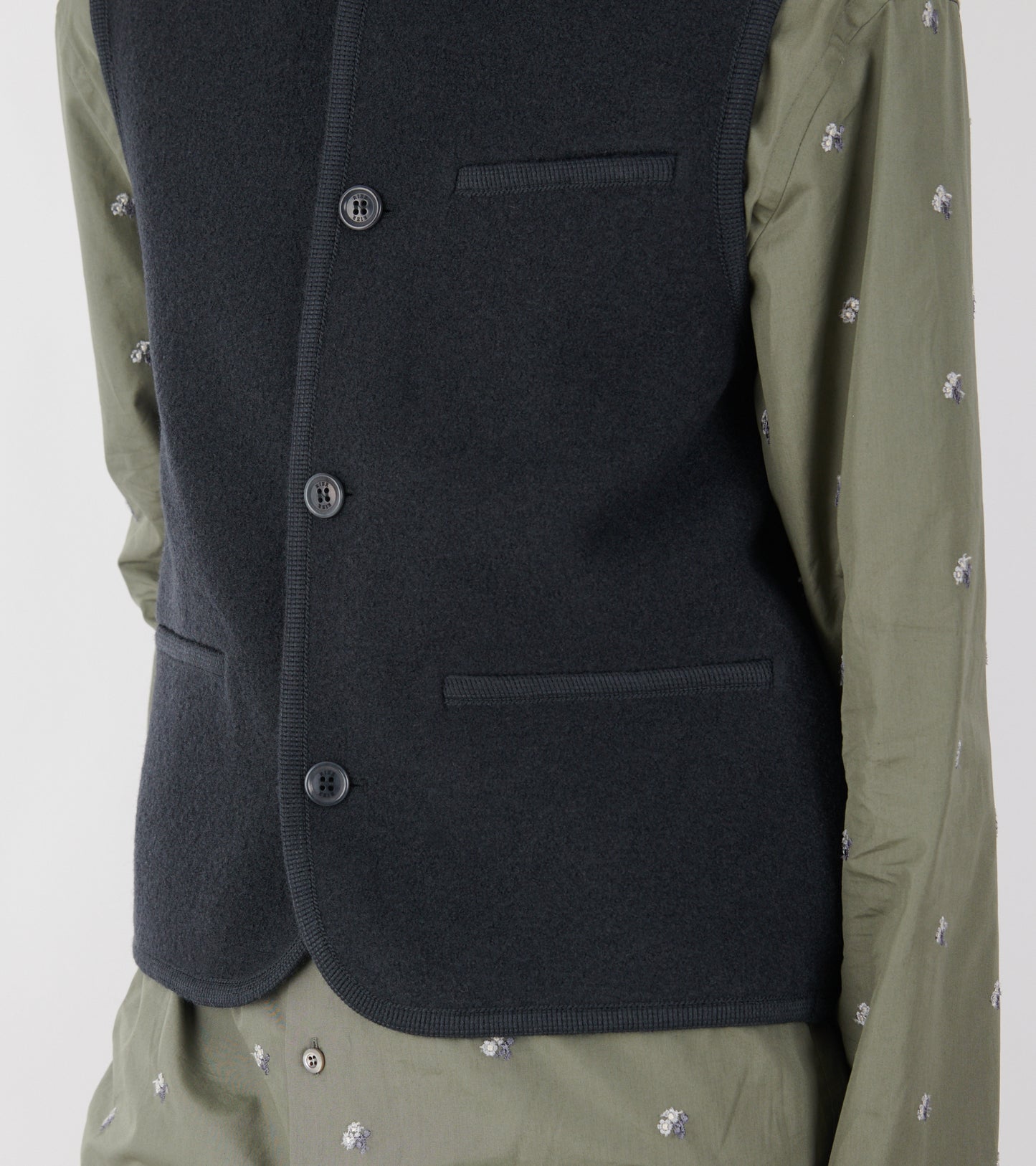 Walker Felted Vest Plombe