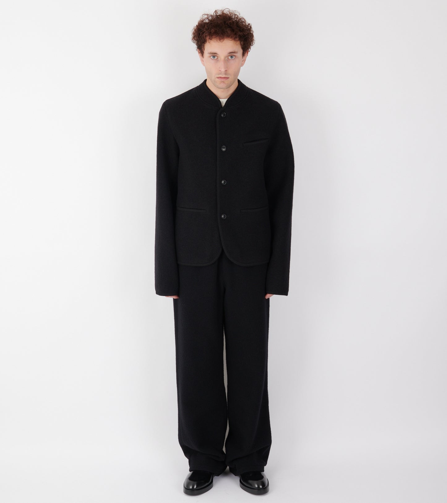 Walker Felted Jacket Black
