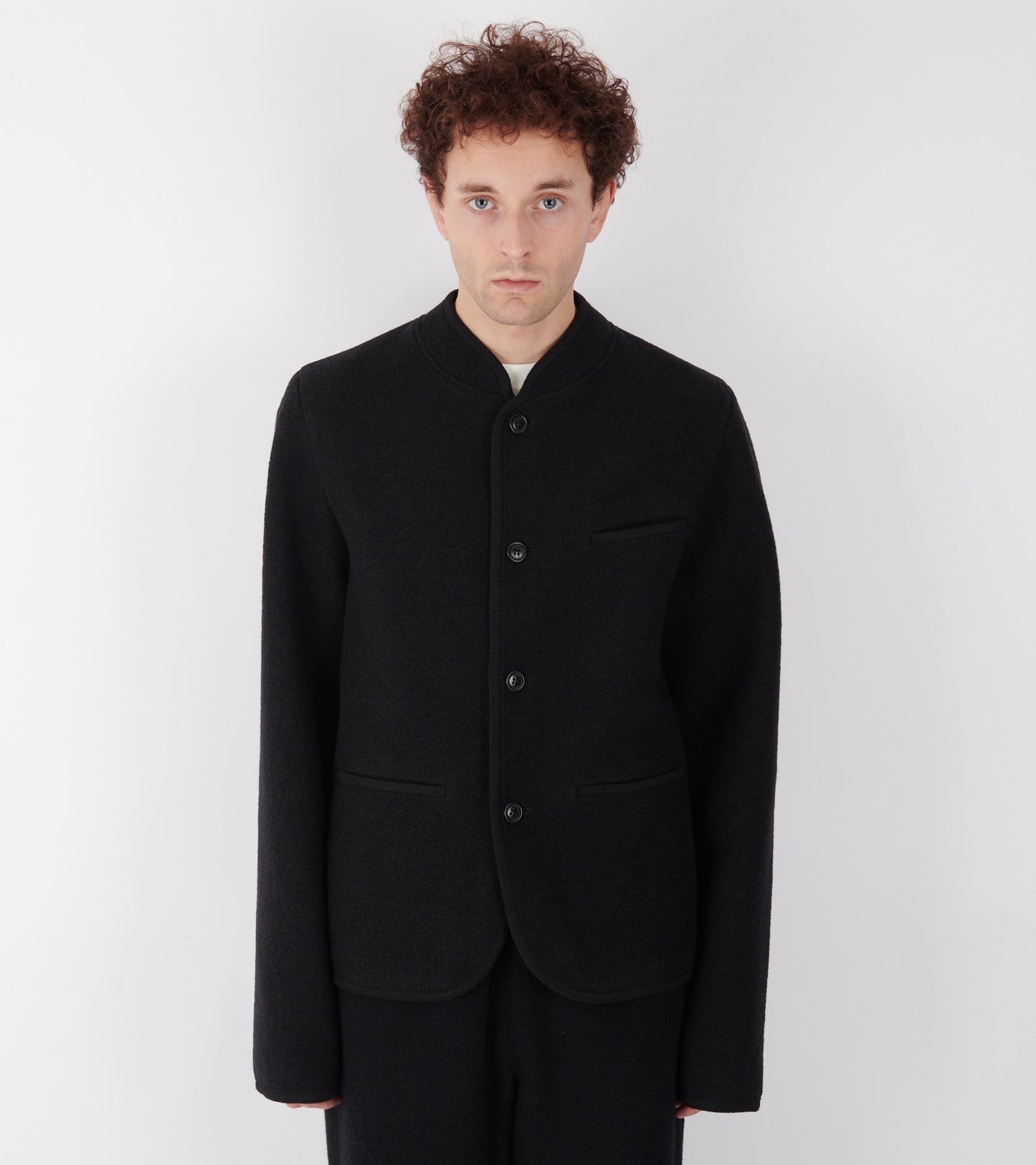 Walker Felted Jacket Black