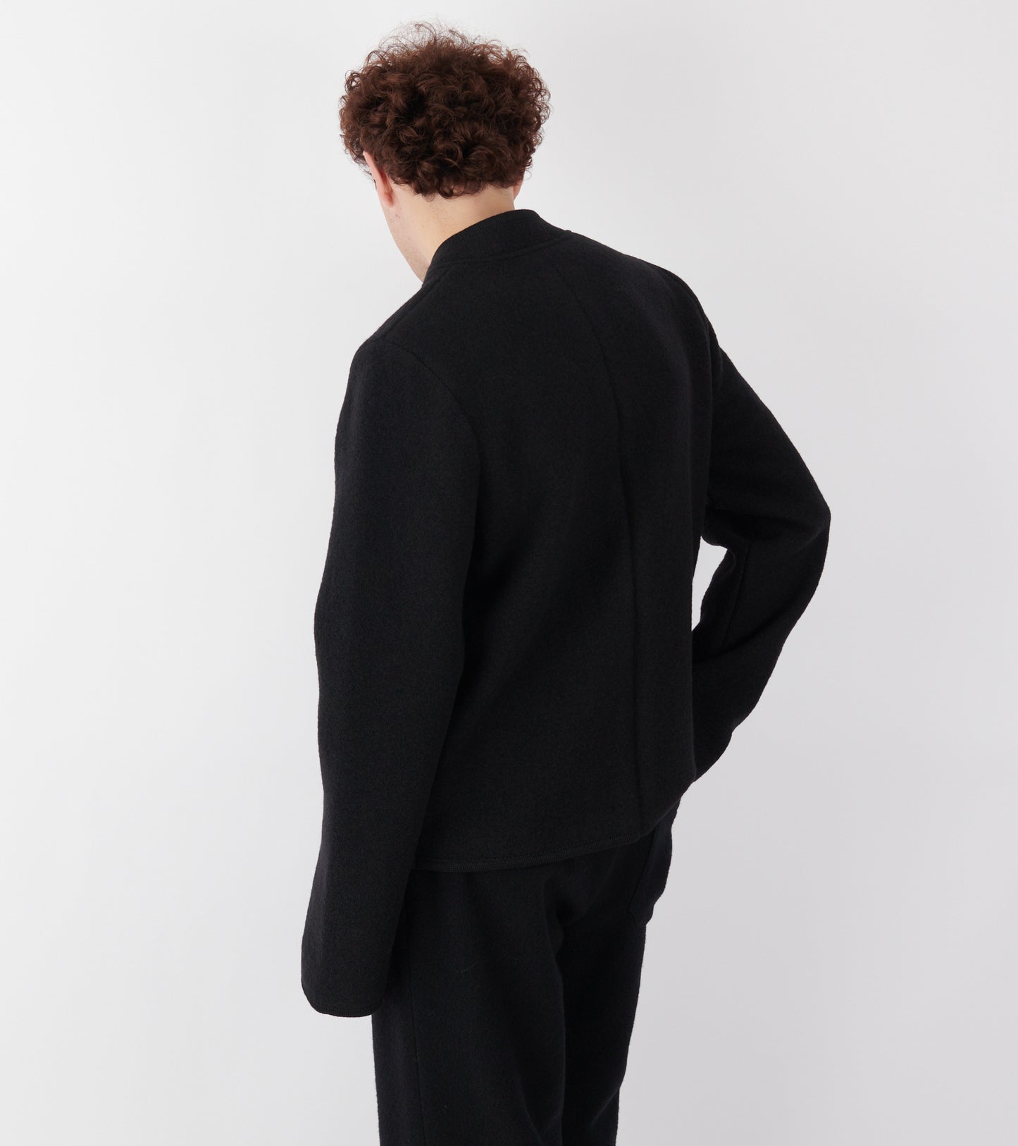 Walker Felted Jacket Black