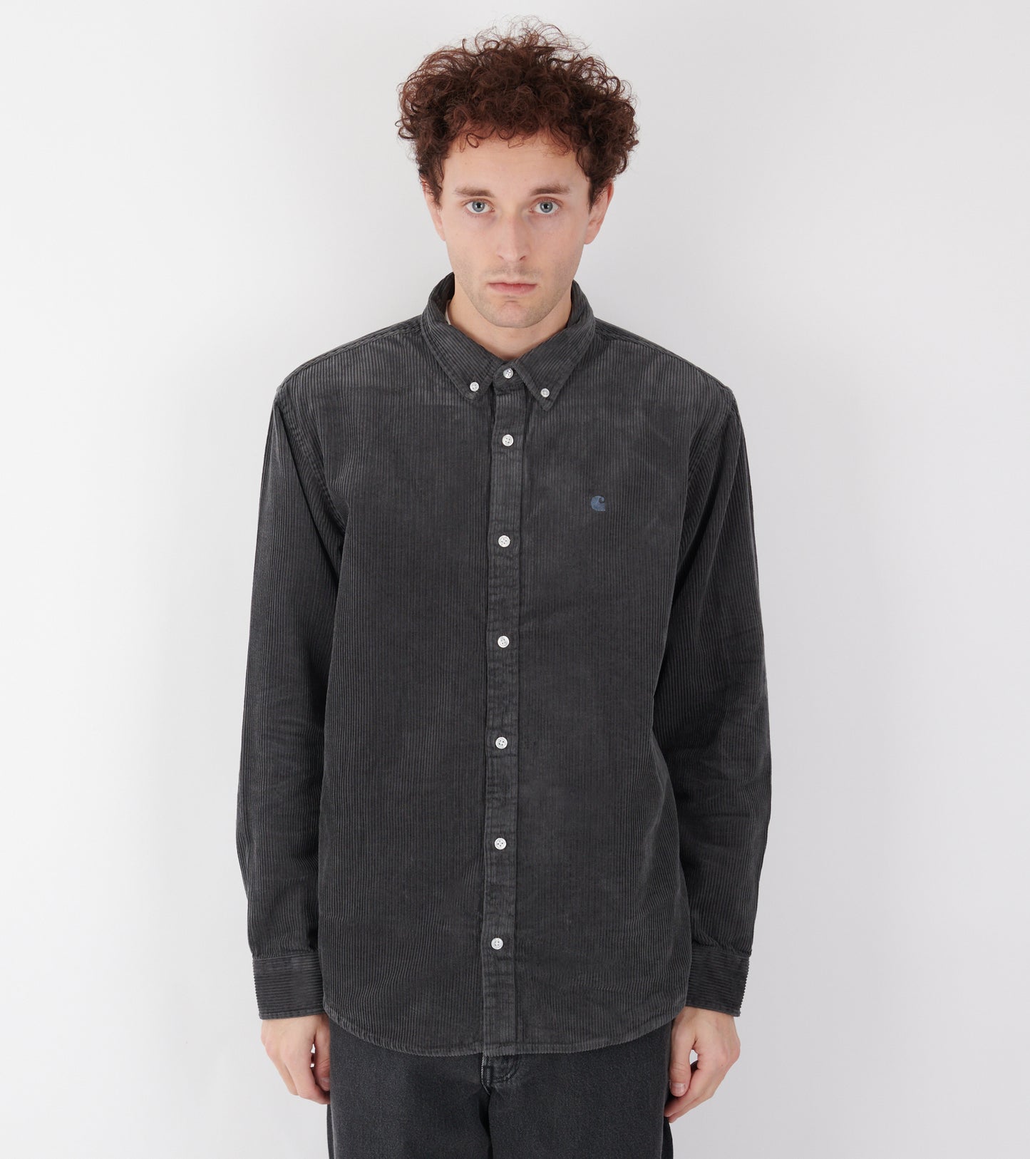 L/S Madison Cord Shirt Graphite