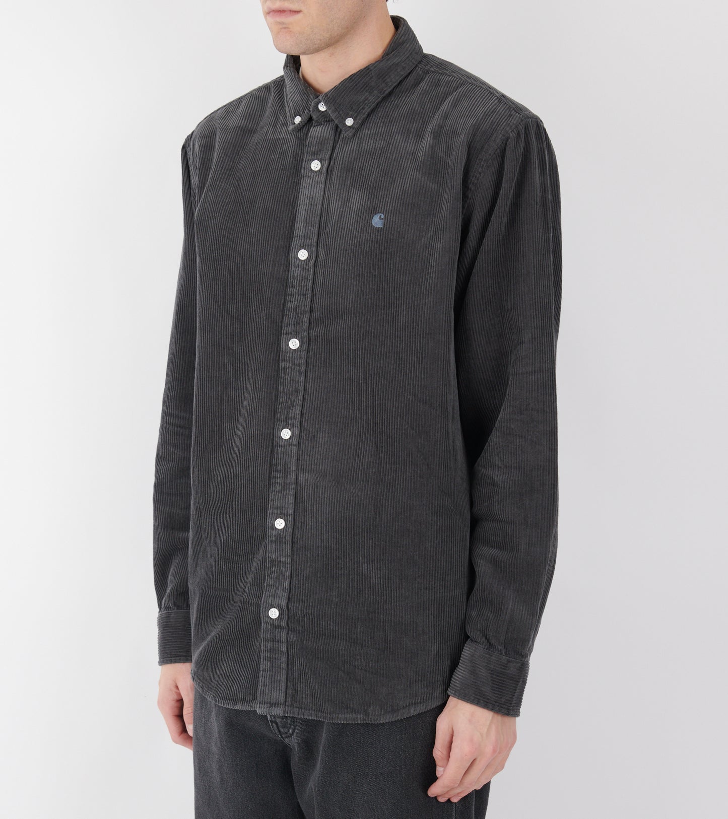L/S Madison Cord Shirt Graphite