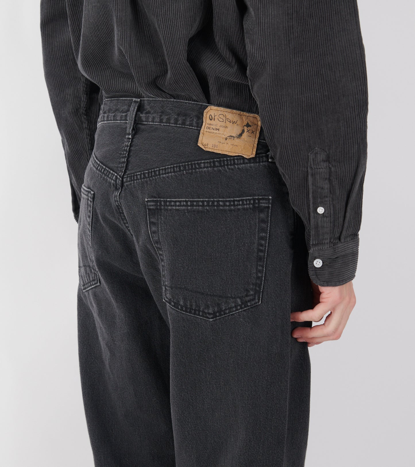 101 Dad Fit Denim Jeans Black Stone Washed