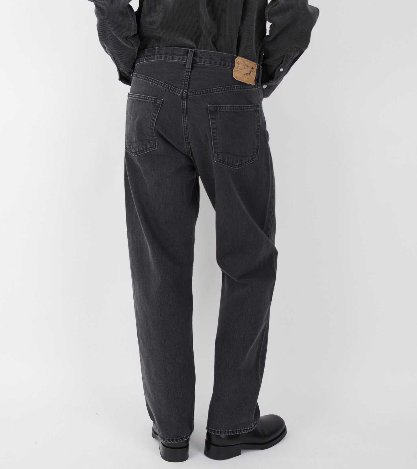 101 Dad Fit Denim Jeans Black Stone Washed