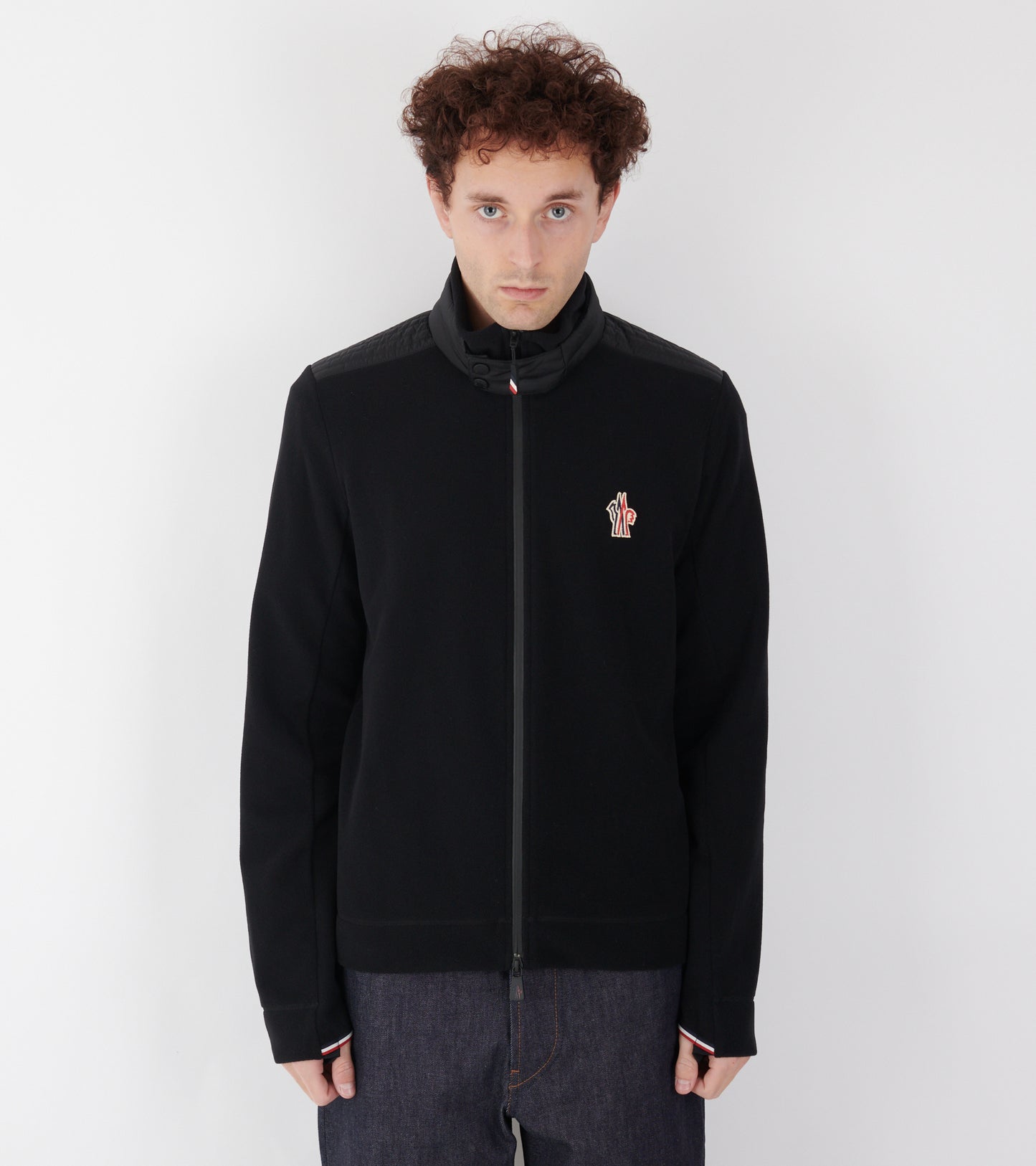 Fleece Zip-up Sweatshirt Black
