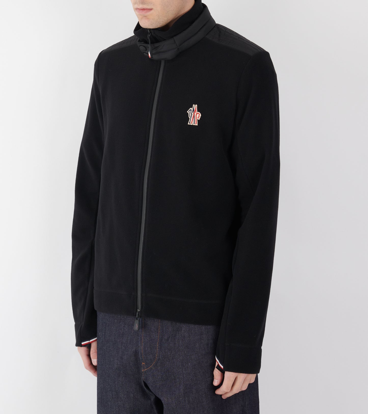 Fleece Zip-up Sweatshirt Black