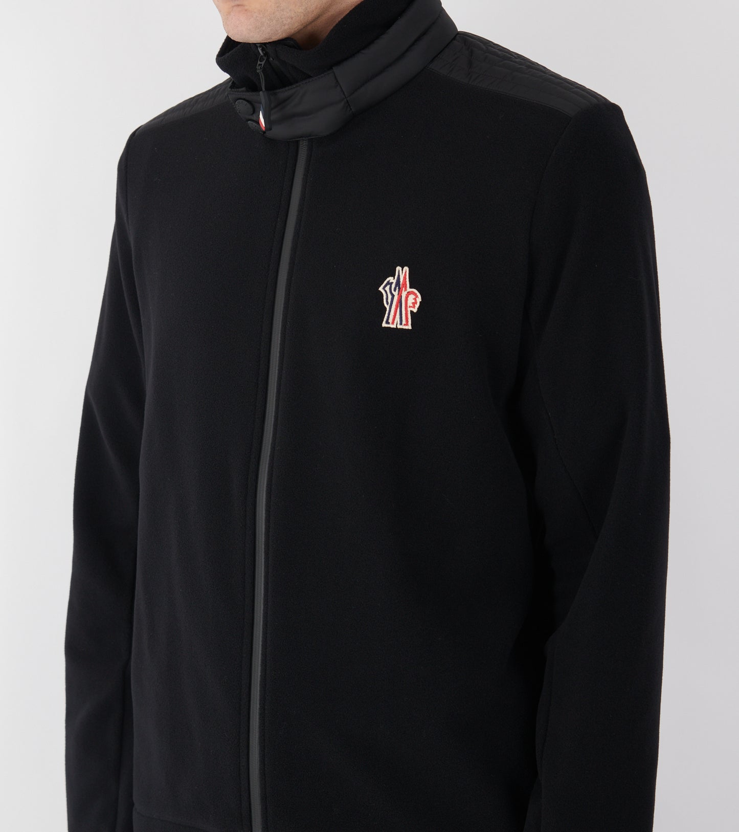 Fleece Zip-up Sweatshirt Black