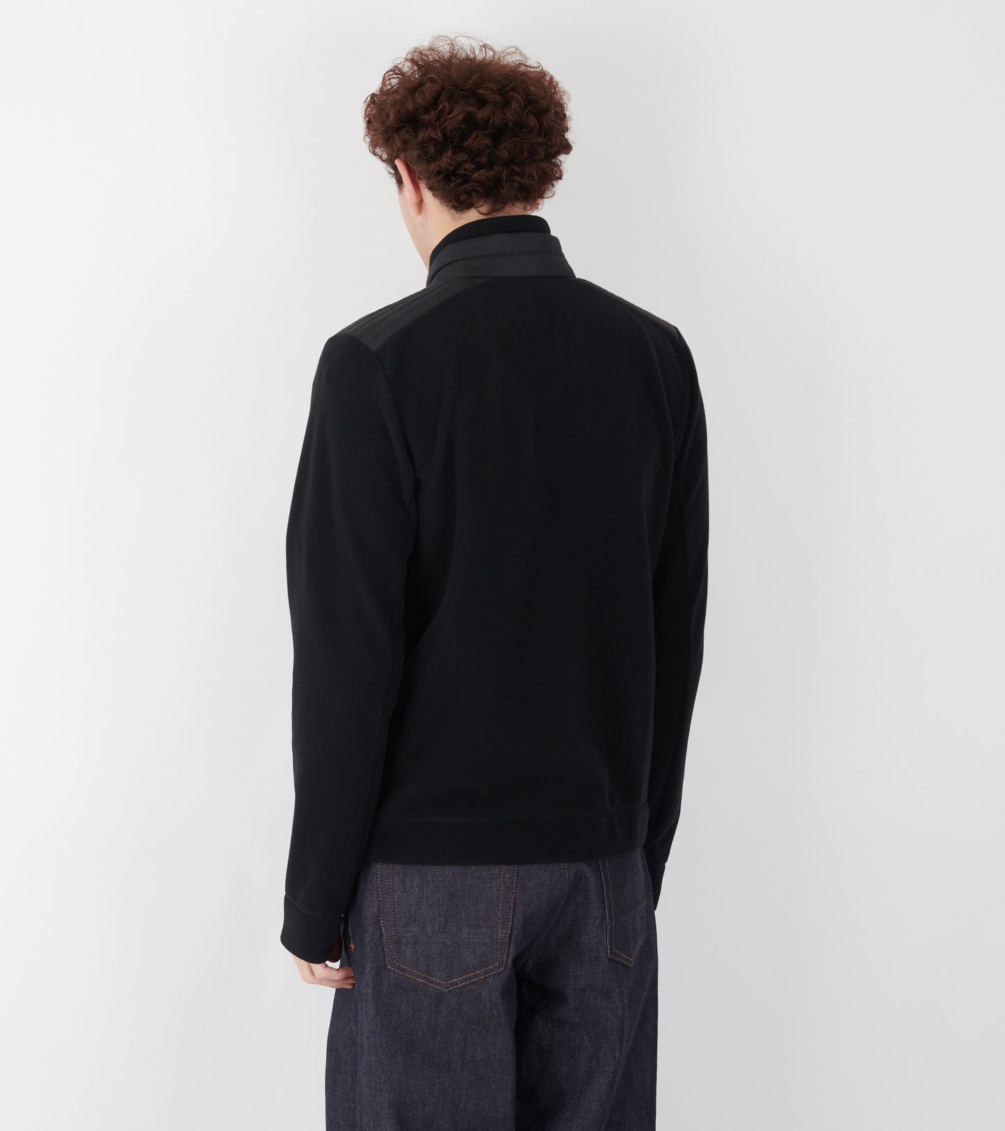 Fleece Zip-up Sweatshirt Black