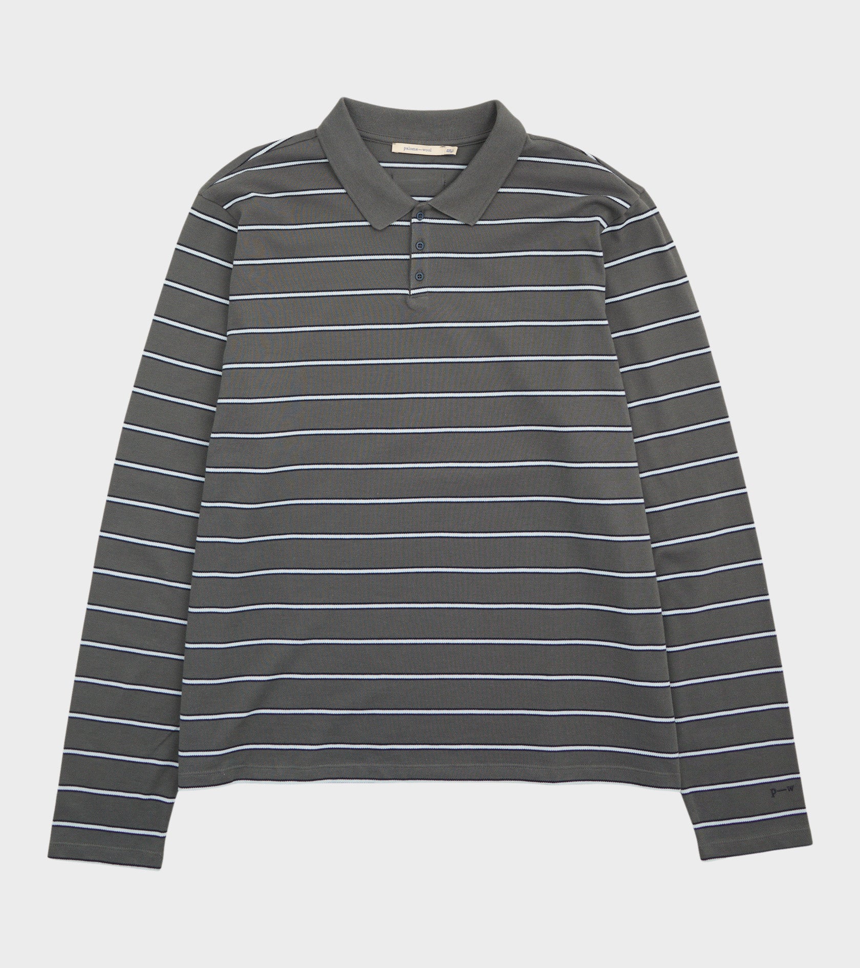 Coty Striped Polo Dark Grey – Dr. Adams