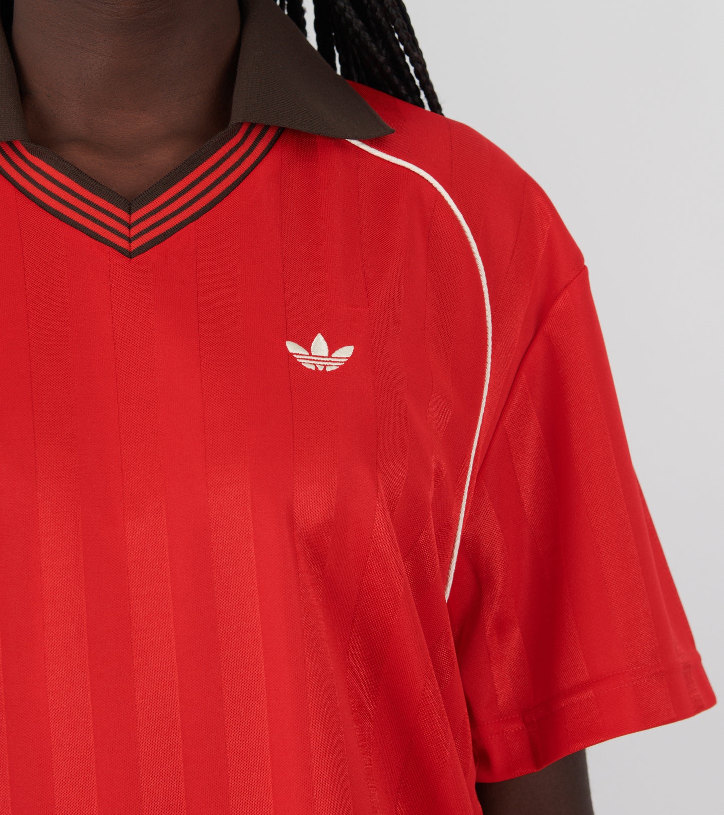 WB Football Tee Better Scarlet/Dark Brown