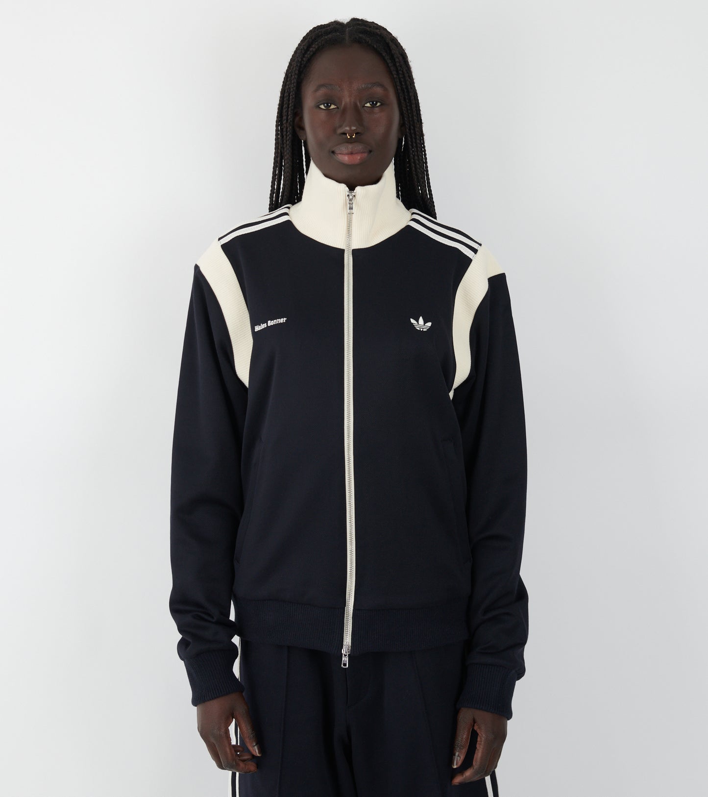WB Twill Track Top Ntnavy